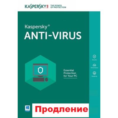 Kaspersky Anti-Virus, продовження ліцензії, на 1 рік, на 3 ПК